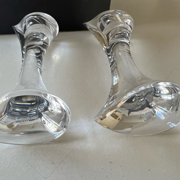 Orrefors of Sweden Pair of “Drop” Candlesticks Design by Martti Rytkonen - Picture 9 of 9